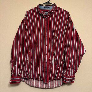 Vintage 90s Chaps Ralph Lauren Striped Button Down Shirt